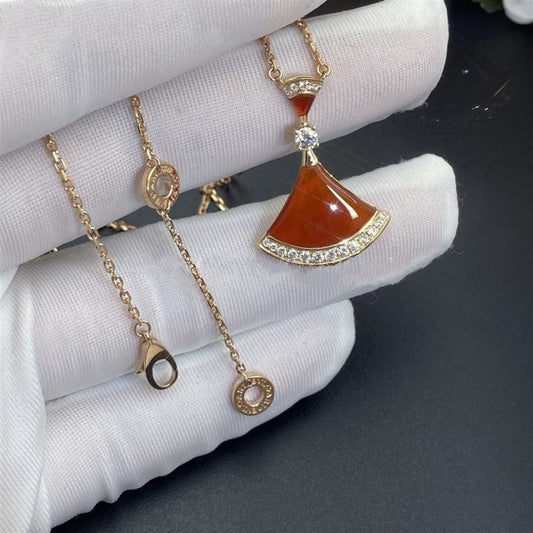Pomuse DREAM HALSKETTE KARNEOL DIAMANT