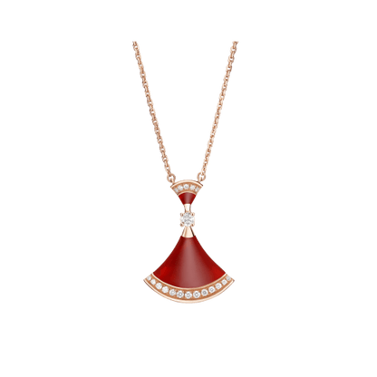 Pomuse DREAM NECKLACE CARNELIAN DIAMOND