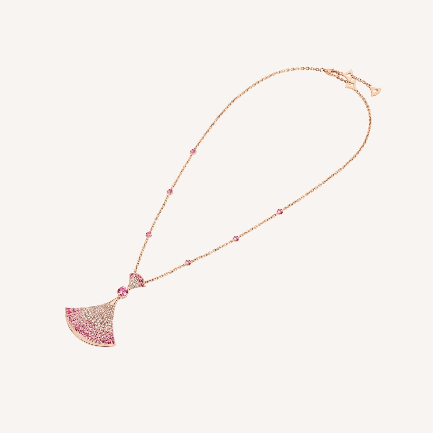 Pomuse DREAM NECKLACK DIAMOND PINK GOLD