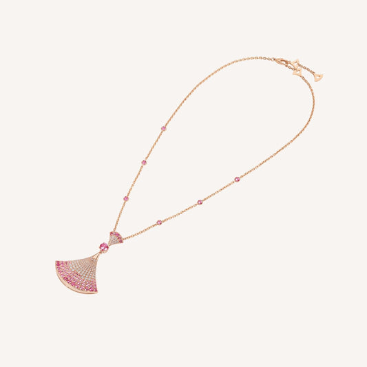 Pomuse DREAM NECKLACK DIAMOND PINK GOLD