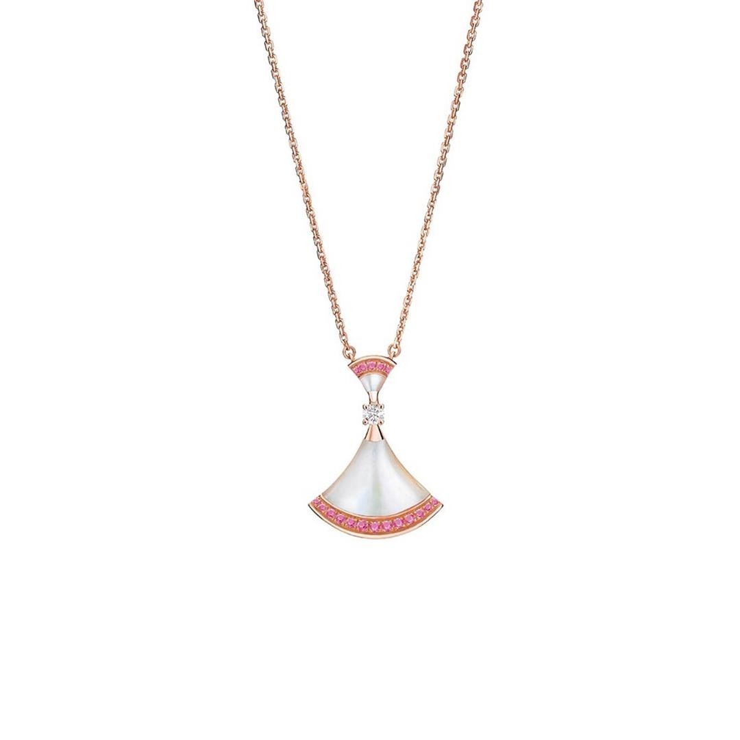 Pomuse DREAM NECKLACE MOP PINK DIAMOND