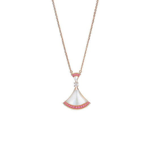 Pomuse DREAM NECKLACE MOP PINK DIAMOND