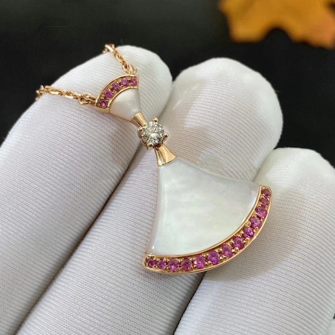 Pomuse DREAM NECKLACE MOP PINK DIAMOND