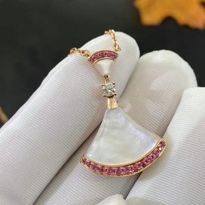 Pomuse DREAM NECKLACE MOP PINK DIAMOND