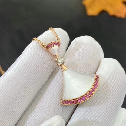 Pomuse DREAM NECKLACE MOP PINK DIAMOND