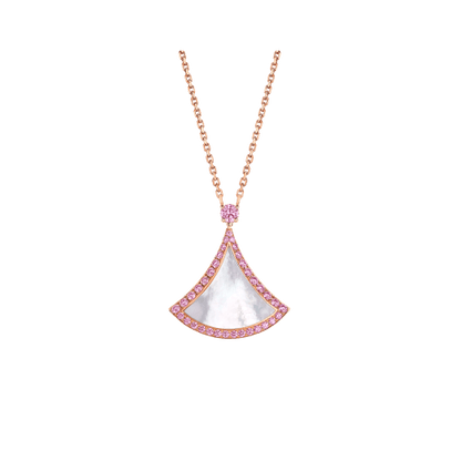 Pomuse DREAM NECKLACE MOP DIAMOND PINK