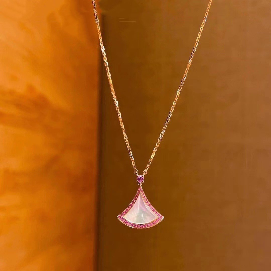 Pomuse DREAM NECKLACE MOP DIAMOND PINK