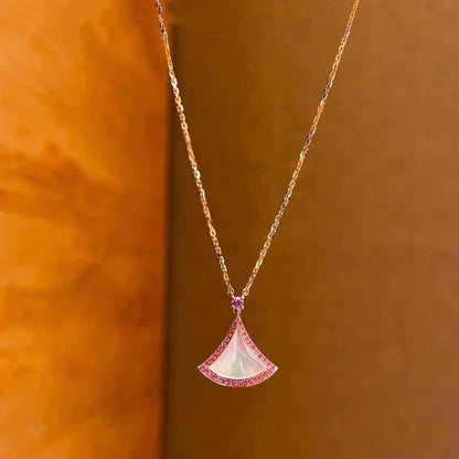 Pomuse DREAM NECKLACE MOP DIAMOND PINK