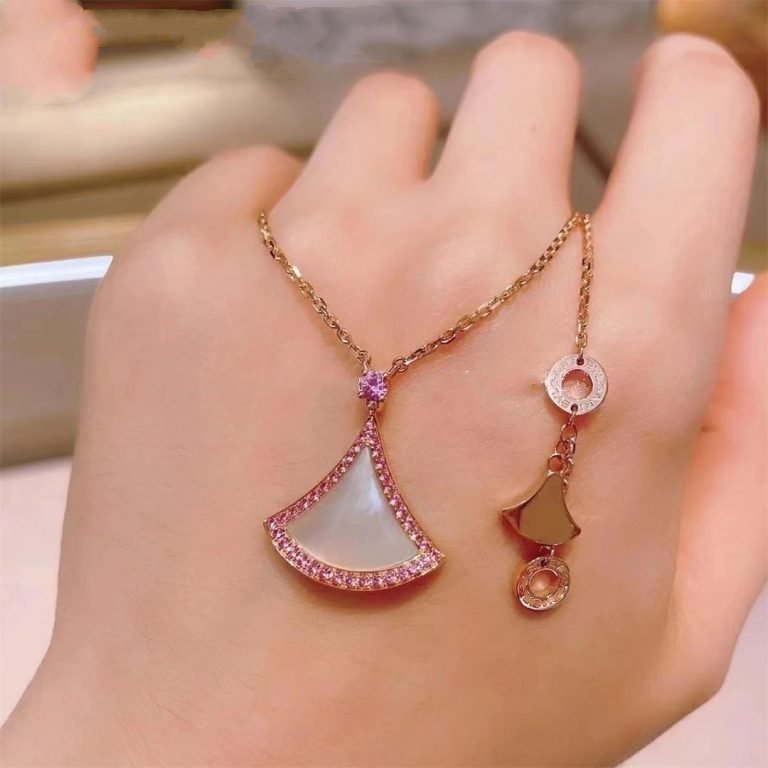 Pomuse DREAM NECKLACE MOP DIAMOND PINK