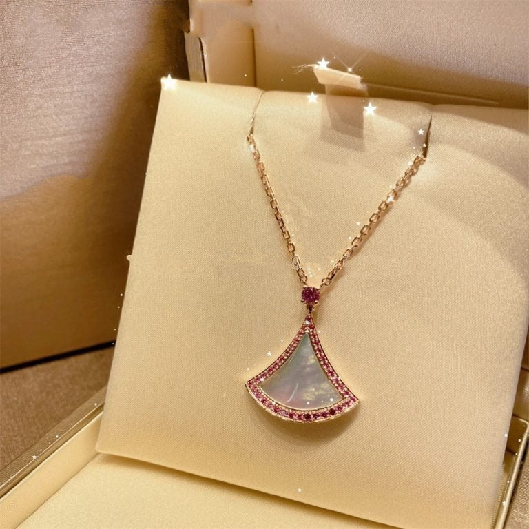 Pomuse DREAM NECKLACE MOP DIAMOND PINK