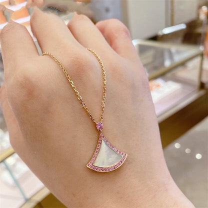 Pomuse DREAM NECKLACE MOP DIAMOND PINK