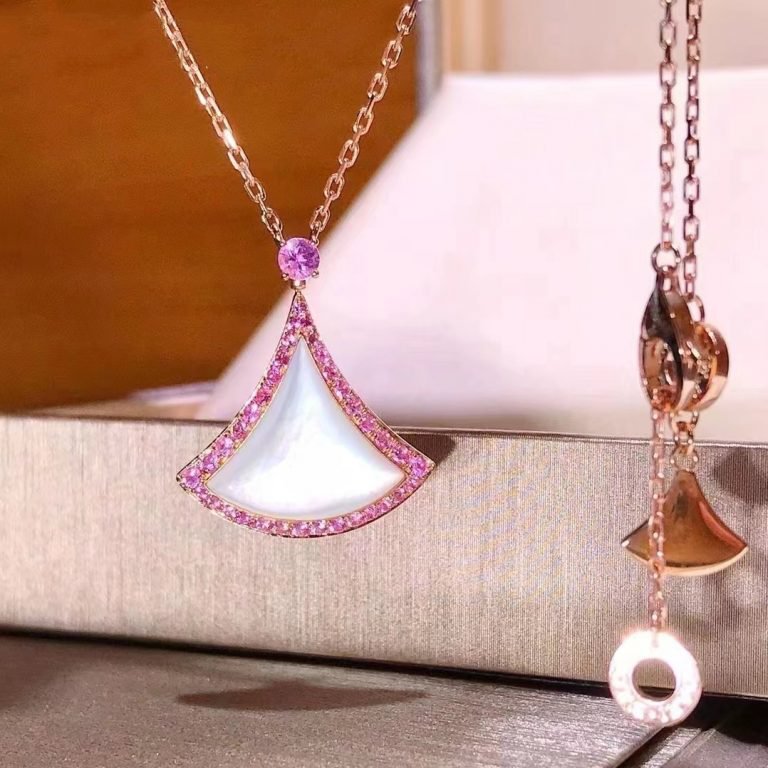 Pomuse DREAM NECKLACE MOP DIAMOND PINK