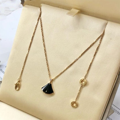 Pomuse DREAM NECKLACE ONYX 1 DIAMOND