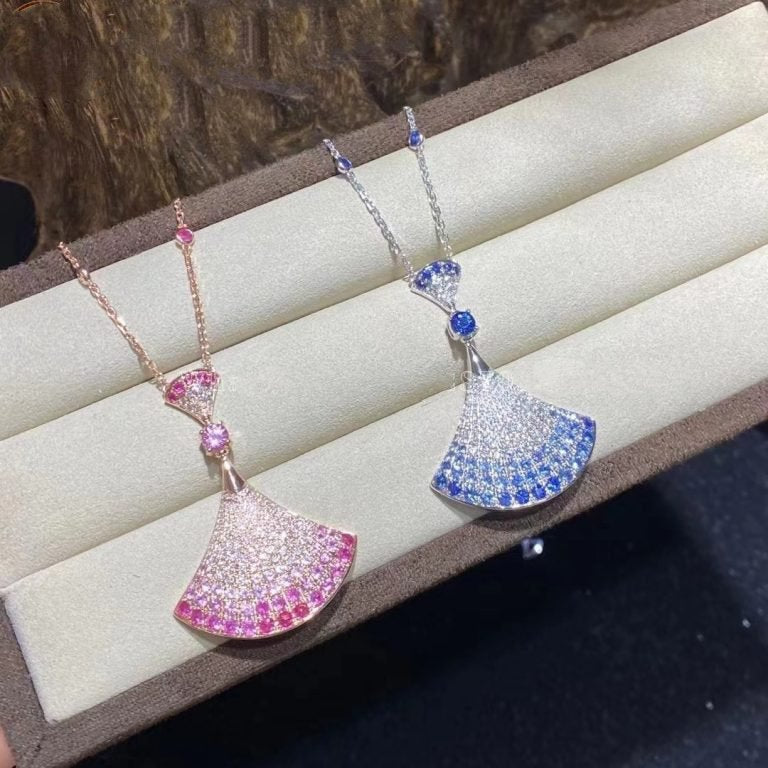 Pomuse DREAM NECKLACE AGATE SILVER DIAMOND