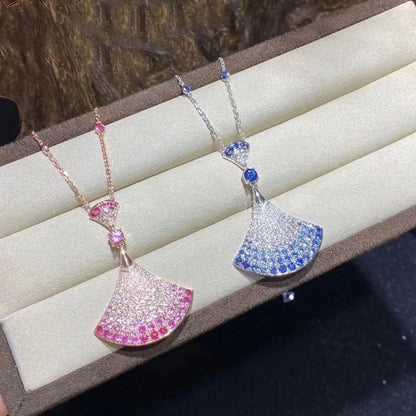 Pomuse DREAM NECKLACE AGATE SILVER DIAMOND