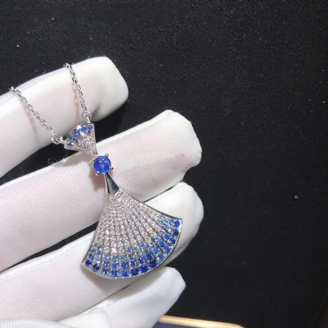 Pomuse DREAM NECKLACE AGATE SILVER DIAMOND