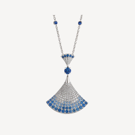 Pomuse DREAM NECKLACE AGATE SILVER DIAMOND
