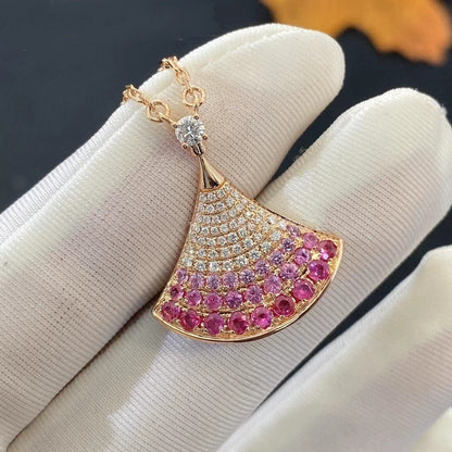 Pomuse DREAM NECKLACE PINK GOLD PINK DIAMOND