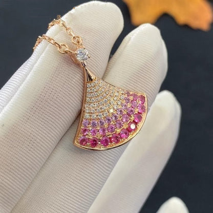 Pomuse DREAM NECKLACE PINK GOLD PINK DIAMOND