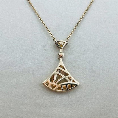 Pomuse DREAM NECKLACE PINK GOLD DIAMOND