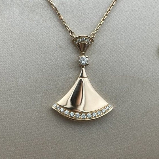 Pomuse DREAM NECKLACE PINK GOLD DIAMOND