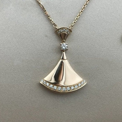 Pomuse DREAM NECKLACE PINK GOLD DIAMOND