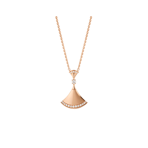 Pomuse DREAM NECKLACE PINK GOLD DIAMOND