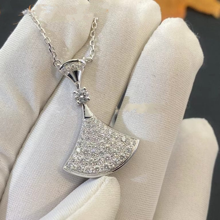 Pomuse DREAM NECKLACE SILVER FULL DIAMOND