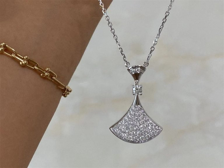 Pomuse DREAM NECKLACE SILVER FULL DIAMOND