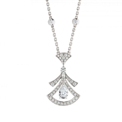 Pomuse DREAM NECKLACE WHITE DIAMOND SILVER