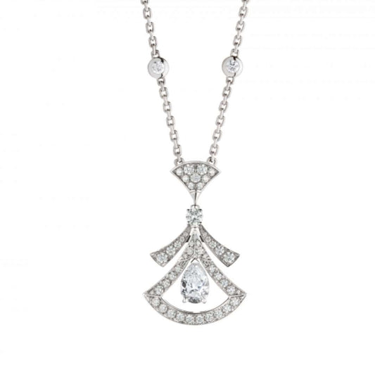 Pomuse DREAM NECKLACE WHITE DIAMOND SILVER