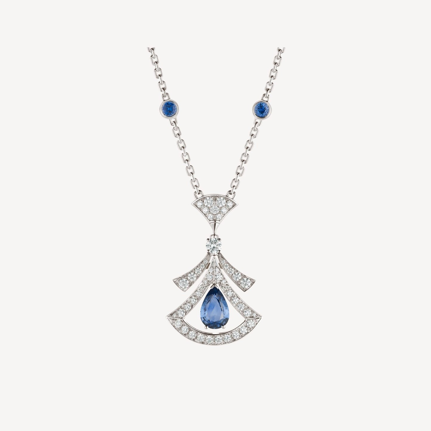 Pomuse DREAM NECKLACE AGATE DIAMOND SILVER
