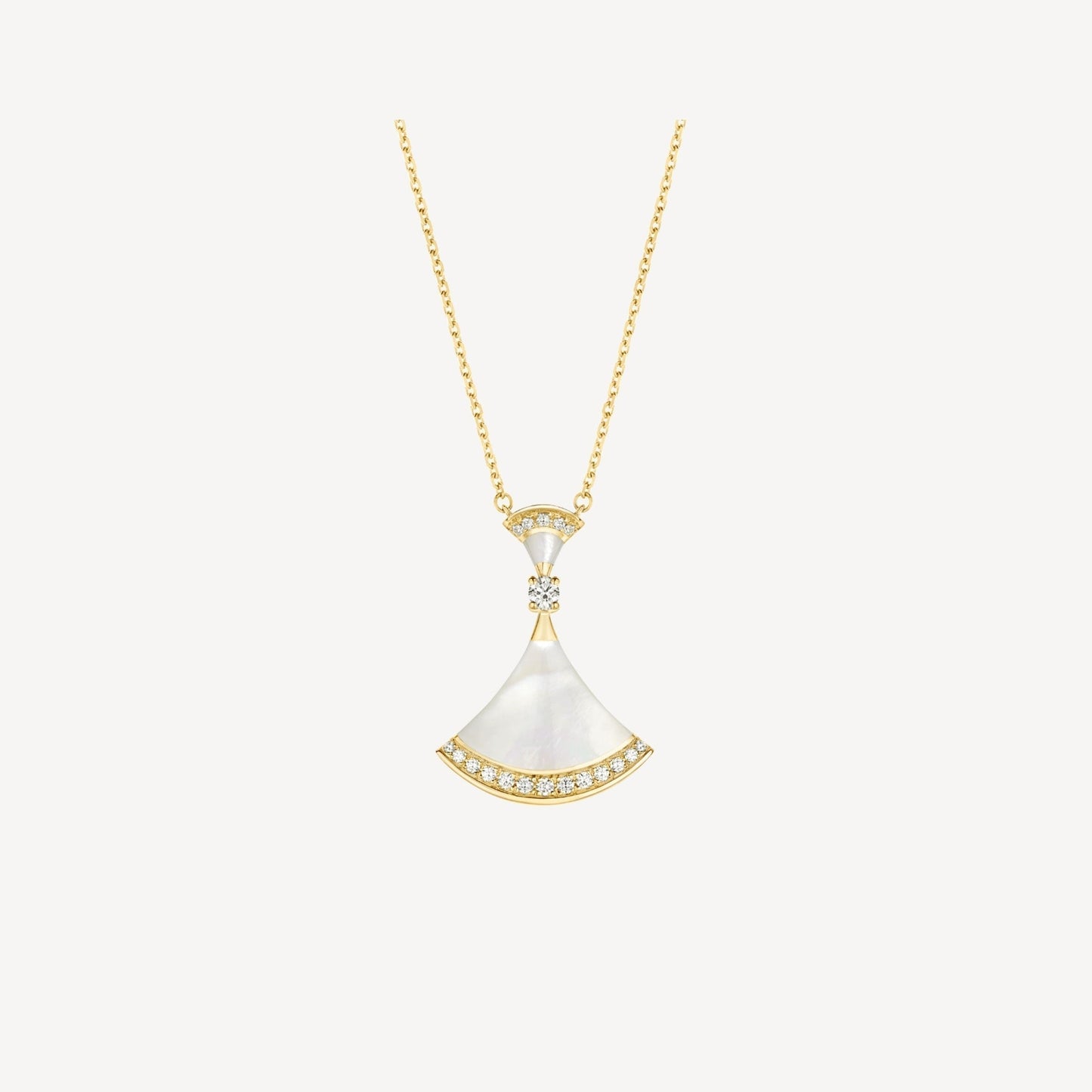 Pomuse DREAM NECKLACE MOP GOLD DIAMOND