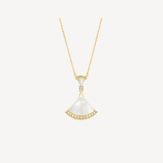 Pomuse DREAM NECKLACE MOP GOLD DIAMOND
