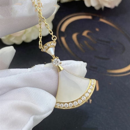 Pomuse DREAM NECKLACE MOP GOLD DIAMOND