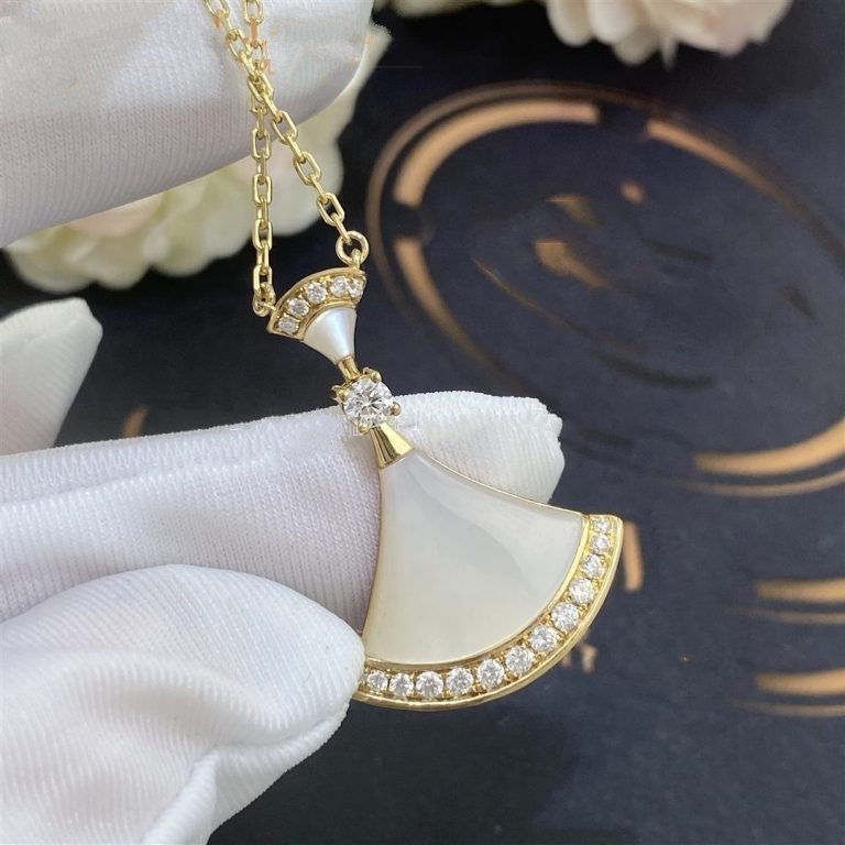 Pomuse DREAM NECKLACE MOP GOLD DIAMOND