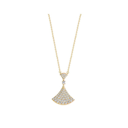 Pomuse DREAM NECKLACE GOLD FULL DIAMOND