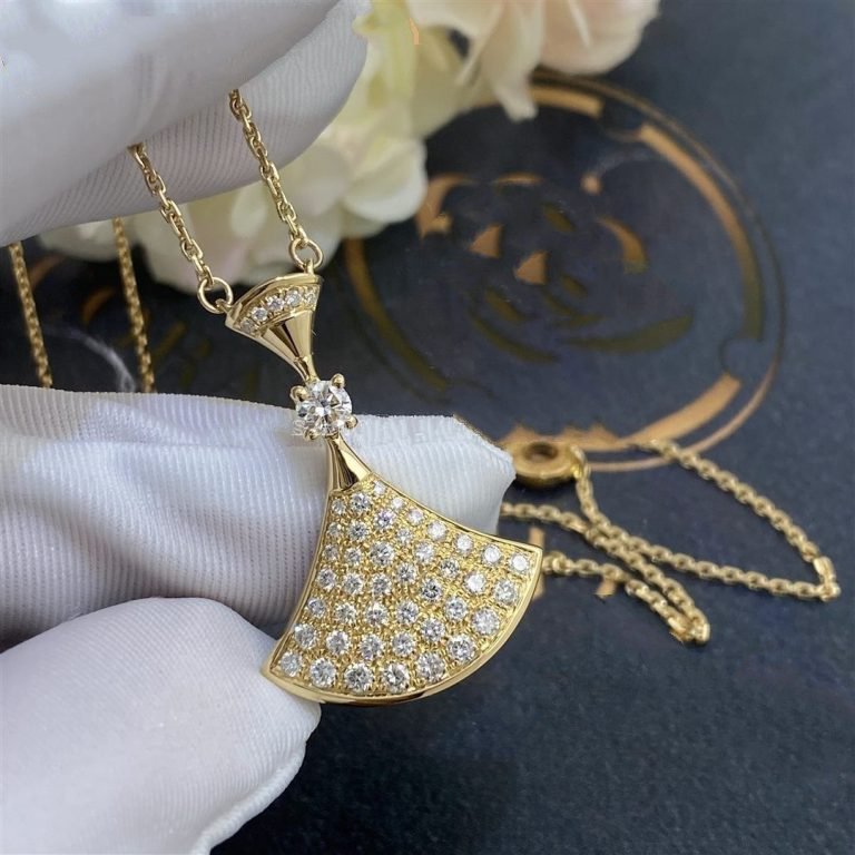 Pomuse DREAM NECKLACE GOLD FULL DIAMOND