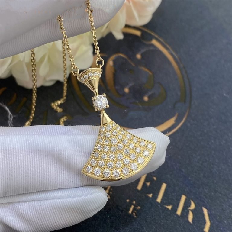 Pomuse DREAM NECKLACE GOLD FULL DIAMOND