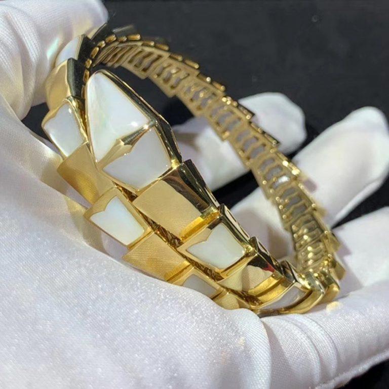 Pomuse SERPENTI BRACELET MOP GOLD 8MM