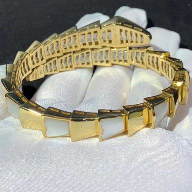 Pomuse SERPENTI BRACELET MOP GOLD 8MM