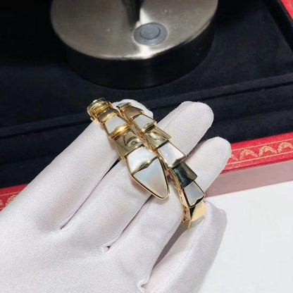 Pomuse SERPENTI BRACELET MOP GOLD 8MM