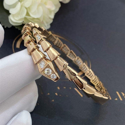 Pomuse SERPENTI BRACELET DIAMONDS PINK GOLD