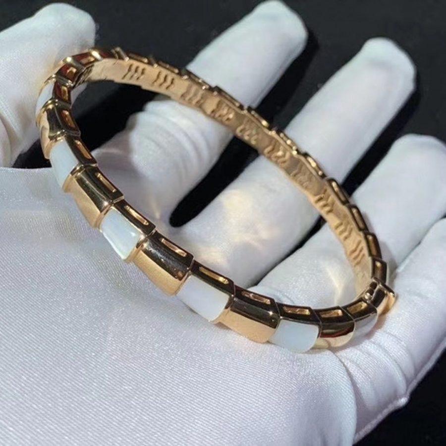 Pomuse SERPENTI BRACELET PINK GOLD MOP