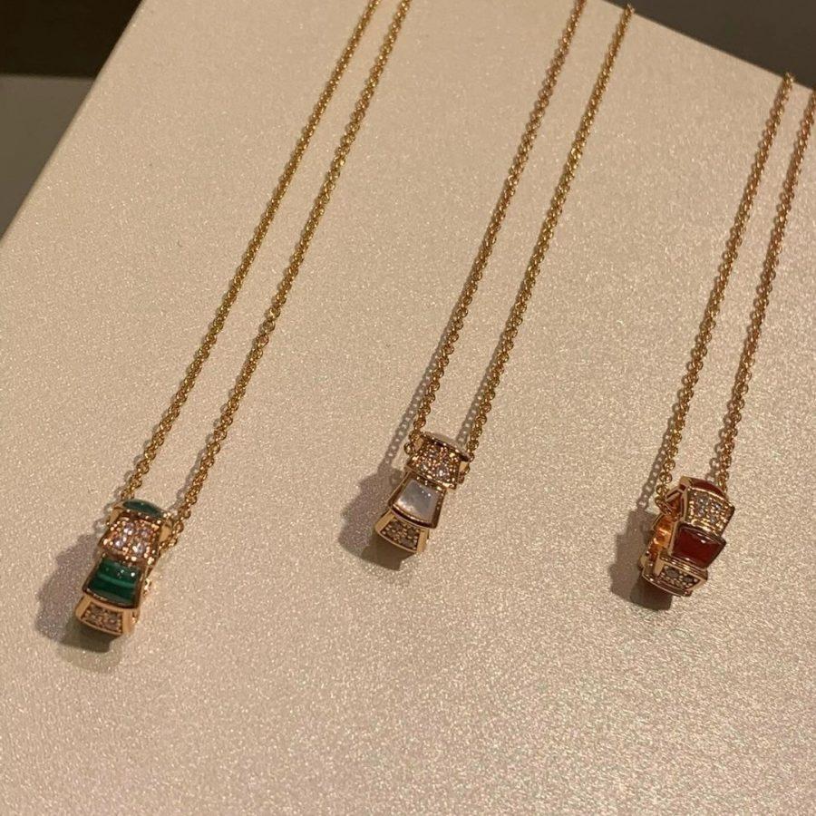 Pomuse SERPENTI PEDANT DIAMOND NECKLACE