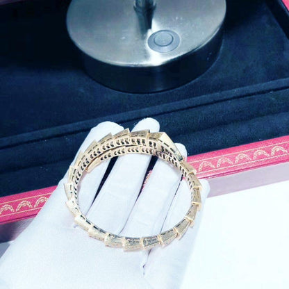 Pomuse SERPENTI BRACELET 8MM PINK GOLD DIAMOND