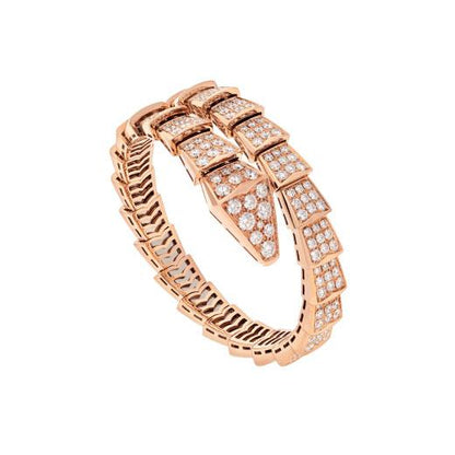 Pomuse SERPENTI BRACELET 8MM PINK GOLD DIAMOND