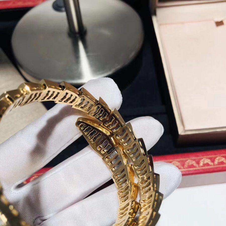Pomuse SERPENTI BRACELET 8MM GOLD DIAMOND