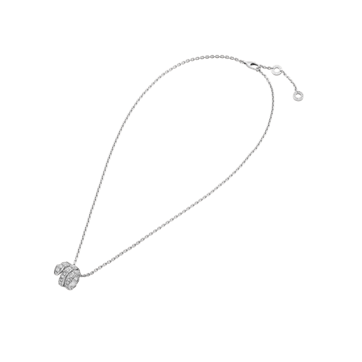 Pomuse SERPENTI  NECKLACE DOUBLE RING DIAMOND