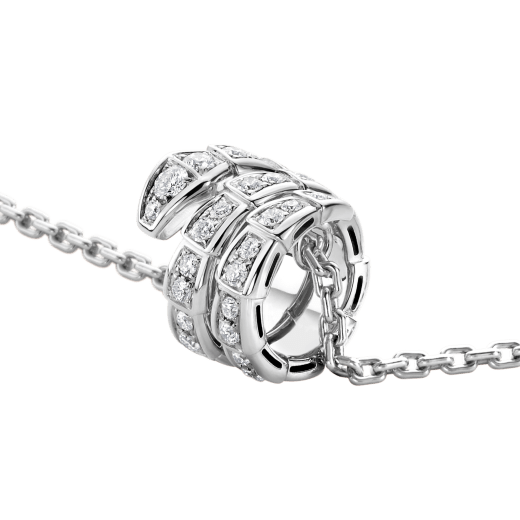 Pomuse SERPENTI  NECKLACE DOUBLE RING DIAMOND